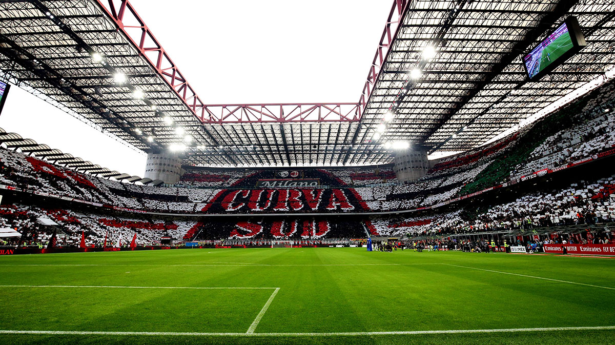 Match de football du Milan AC à San Siro