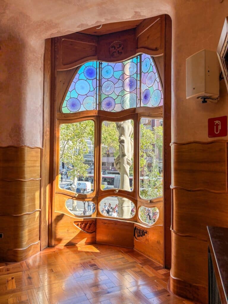Vitre de la Casa Battlo à Barcelone