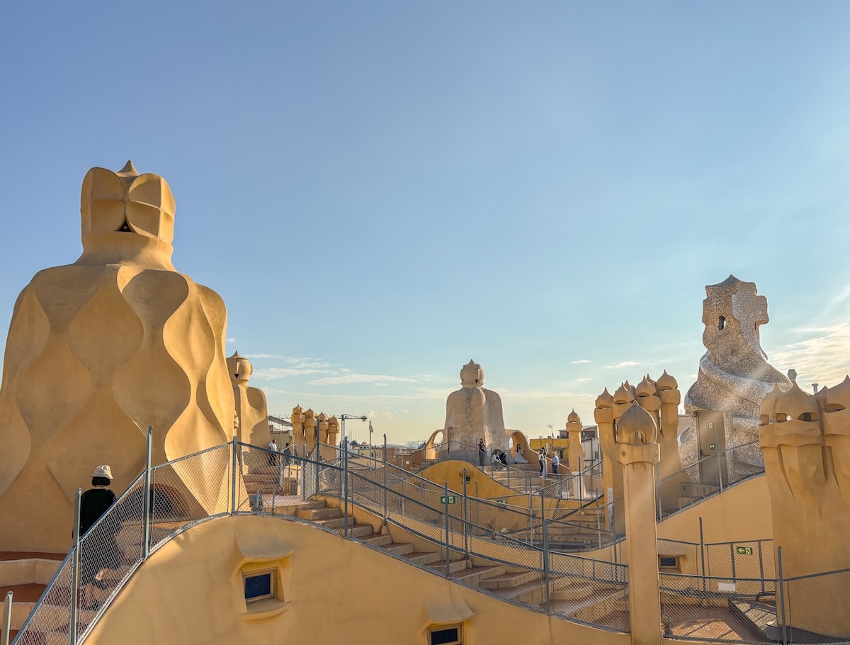 Terrasse de la Casa Mila à Barcelone